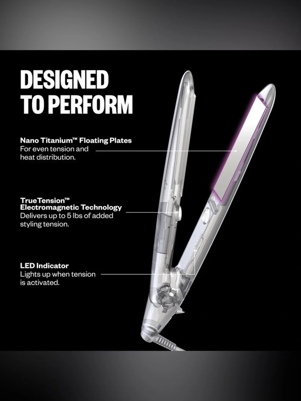 BaByliss Pro TrueTension 1” Titanium Flat Iron